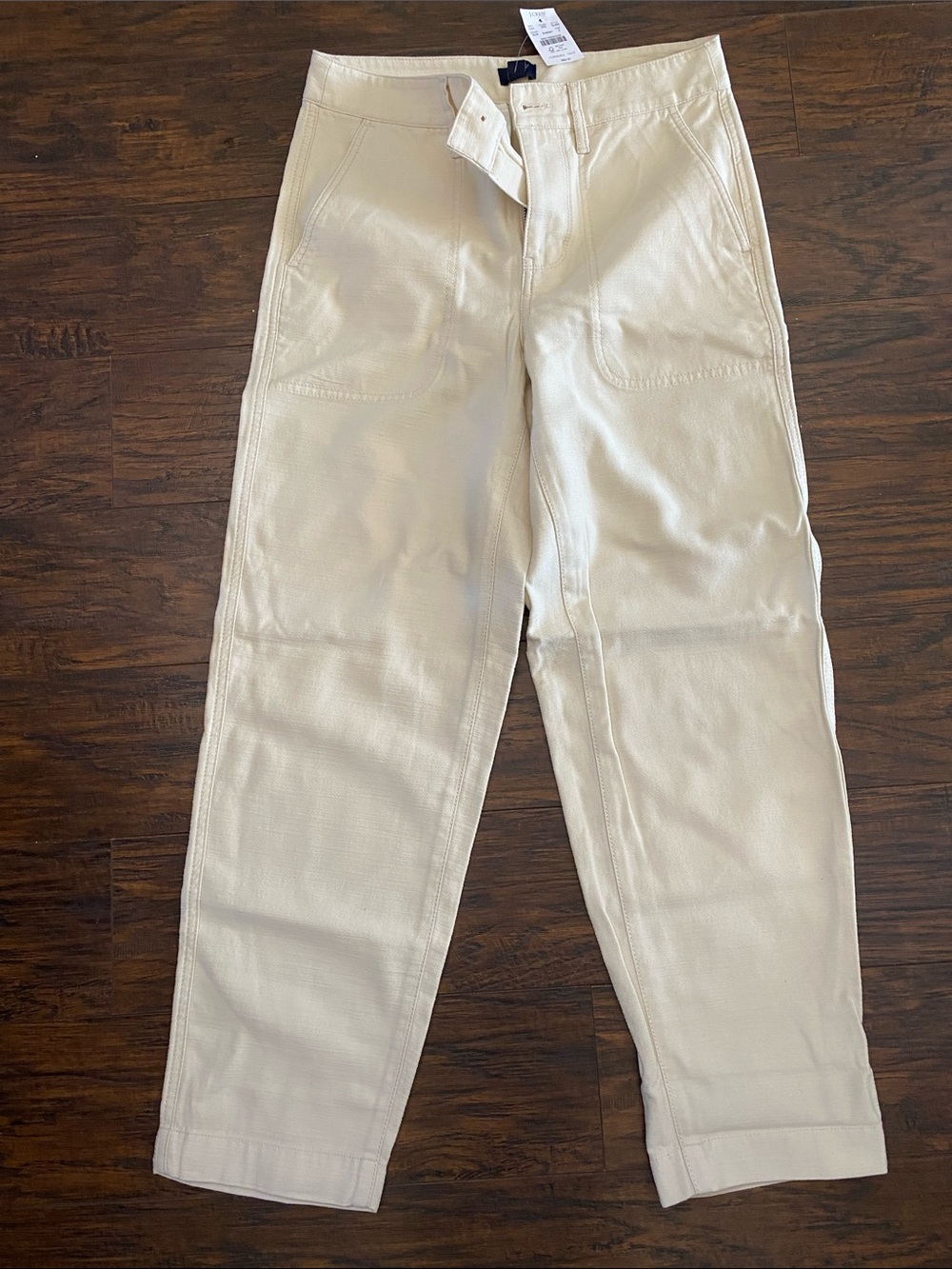 J. Crew Off-White/Tan Workwear Chinos